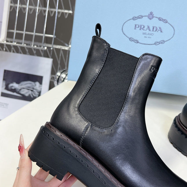PRA CHELSEA BOOTS BLACK CALFSKIN