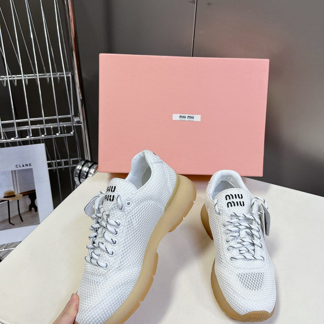 BASIC SNEAKERS IN WHITE MESH