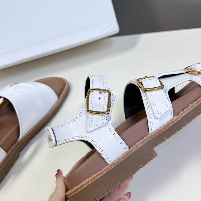 MINO SANDAL IN WHITE CALFSKIN