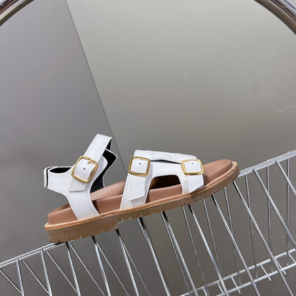 MINO SANDAL IN WHITE CALFSKIN