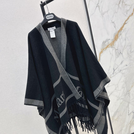 MAX MARA 25S JACQUARD CAPE COAT 007