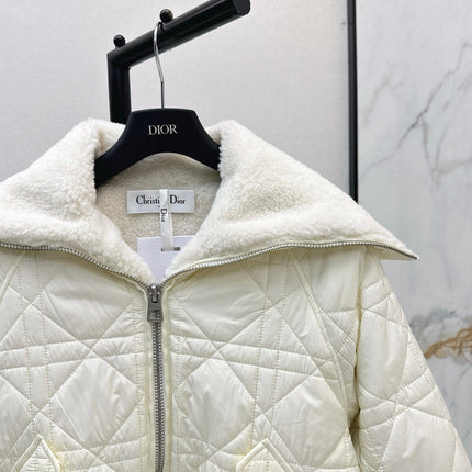 DIOR 25S COTTON JACKET WITH SHEARLING LINING 595