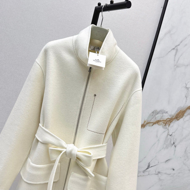 HERMES 25S STAND-COLLAR ZIP-UP JACKET 036