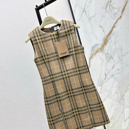 BURBERRY 25S PLAID VEST DRESS 099