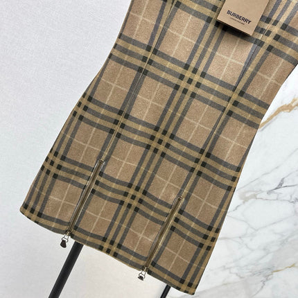 BURBERRY 25S PLAID VEST DRESS 099