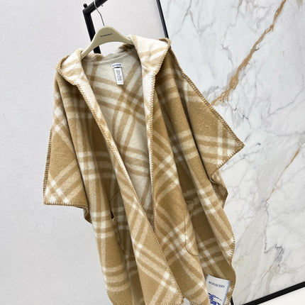 BURBERRY 25S REVERSIBLE CASHMERE CAPE 0045