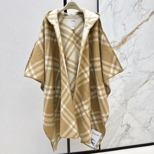 BURBERRY 25S REVERSIBLE CASHMERE CAPE 0045