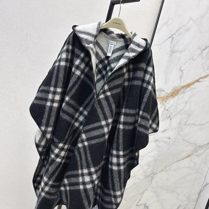 BURBERRY 25S REVERSIBLE CASHMERE CAPE 0046