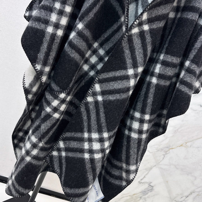 BURBERRY 25S REVERSIBLE CASHMERE CAPE 0046