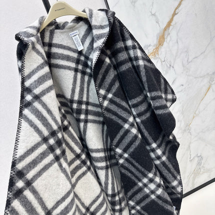 BURBERRY 25S REVERSIBLE CASHMERE CAPE 0046