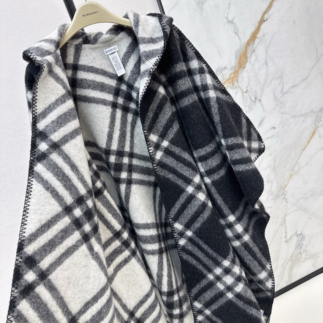 BURBERRY 25S REVERSIBLE CASHMERE CAPE 0046