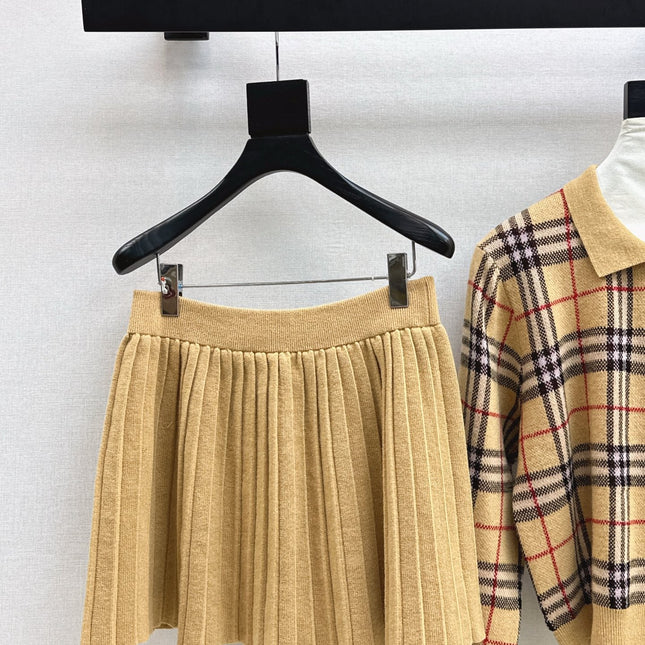 BURBERRY 25S POLO SHIRT AND SKIRT SET 0047