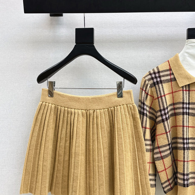 BURBERRY 25S POLO SHIRT AND SKIRT SET 0047