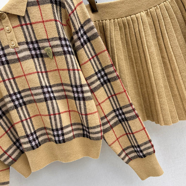 BURBERRY 25S POLO SHIRT AND SKIRT SET 0047