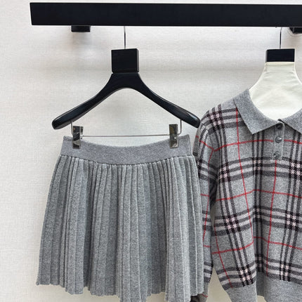 BURBERRY 25S POLO SHIRT AND SKIRT SET 0048