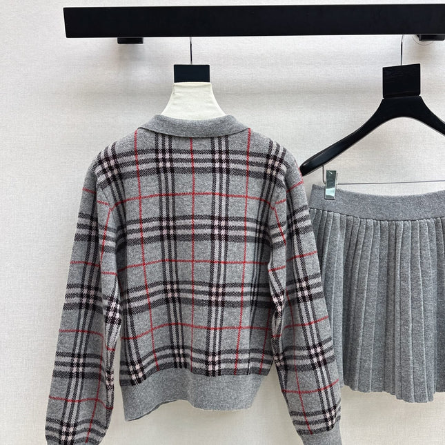 BURBERRY 25S POLO SHIRT AND SKIRT SET 0048