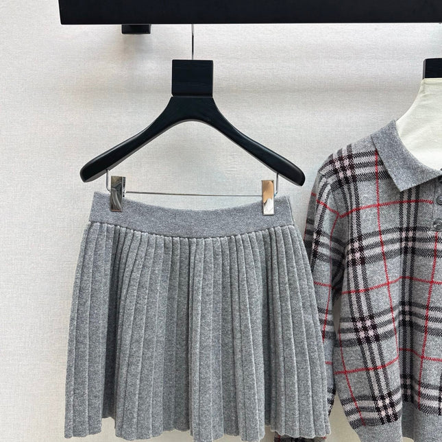 BURBERRY 25S POLO SHIRT AND SKIRT SET 0048