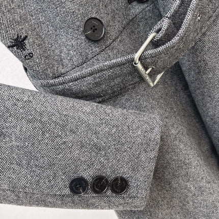 DIOR 25S DOUBLE-BREASTED COLLARED DRESS 590