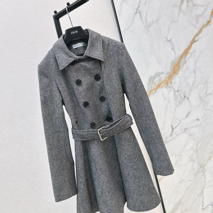 DIOR 25S DOUBLE-BREASTED COLLARED DRESS 590