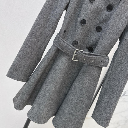 DIOR 25S DOUBLE-BREASTED COLLARED DRESS 590