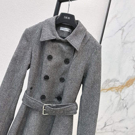 DIOR 25S DOUBLE-BREASTED COLLARED DRESS 590