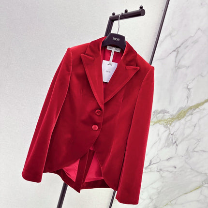 DIOR 25S VELVET BLAZER 522