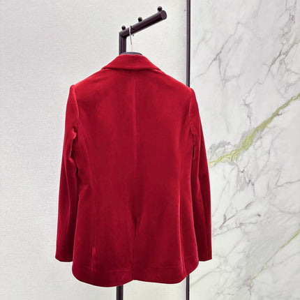 DIOR 25S VELVET BLAZER 522