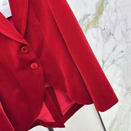 DIOR 25S VELVET BLAZER 522