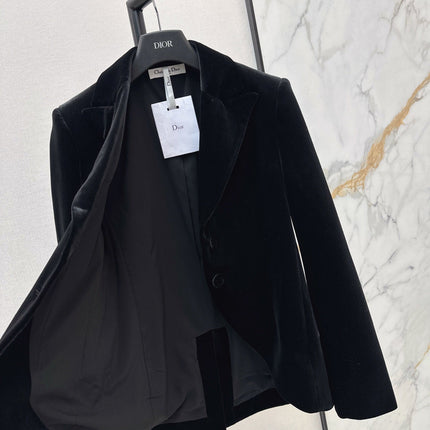 DIOR 25S VELVET BLAZER 523