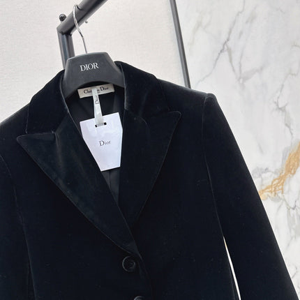 DIOR 25S VELVET BLAZER 523