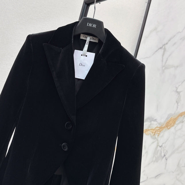 DIOR 25S VELVET BLAZER 523
