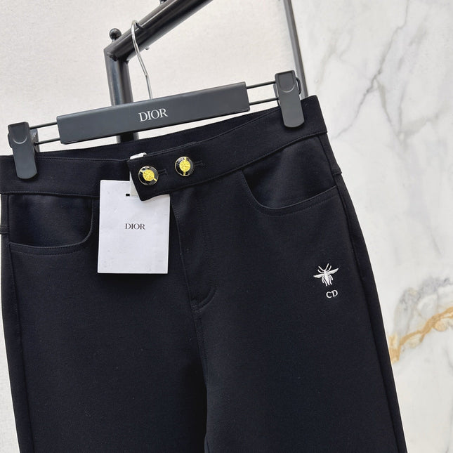DIOR 25S EMBROIDERED BEE PANTS 532