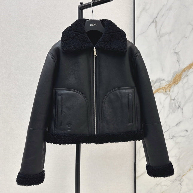 DIOR 25S SHERPA-COLLAR JACKET 542