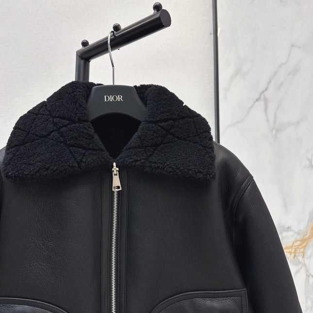 DIOR 25S SHERPA-COLLAR JACKET 542