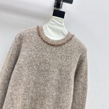 DIOR 25S CREW NECK SWEATER WITH BEADING 482