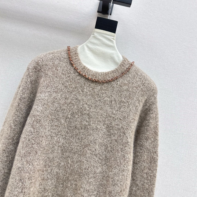 DIOR 25S CREW NECK SWEATER WITH BEADING 482