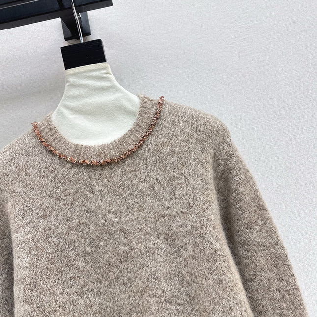 DIOR 25S CREW NECK SWEATER WITH BEADING 482