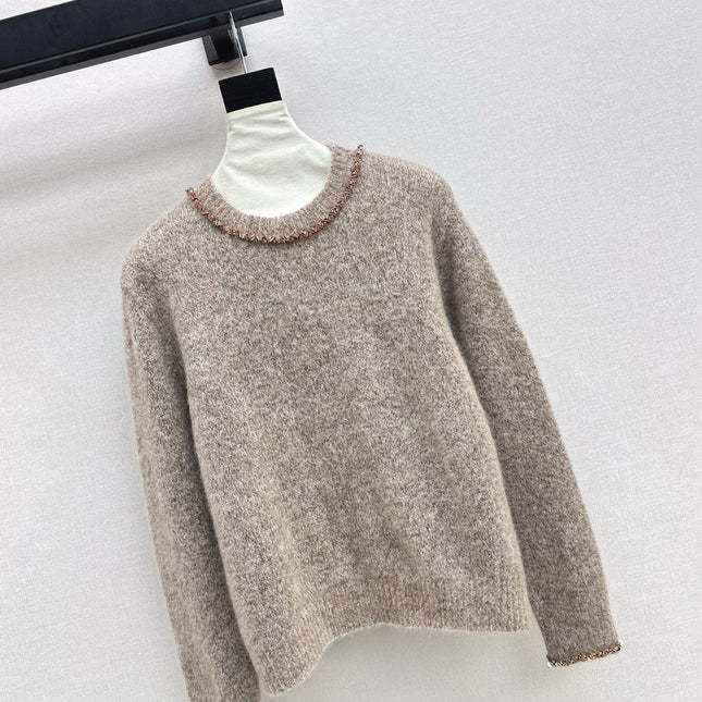 DIOR 25S CREW NECK SWEATER WITH BEADING 482