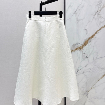 DIOR 25S WHITE FLARED SKIRT 514
