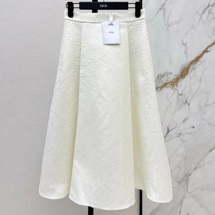 DIOR 25S WHITE FLARED SKIRT 514