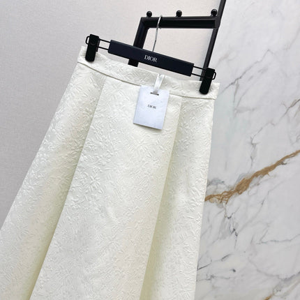 DIOR 25S WHITE FLARED SKIRT 514