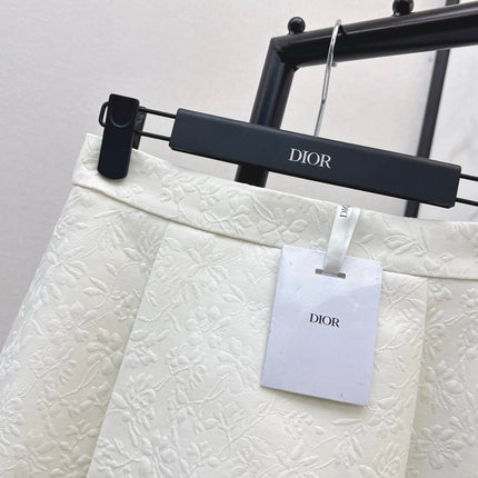 DIOR 25S WHITE FLARED SKIRT 514