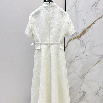DIOR 25S STAND COLLAR LONG DRESS 512