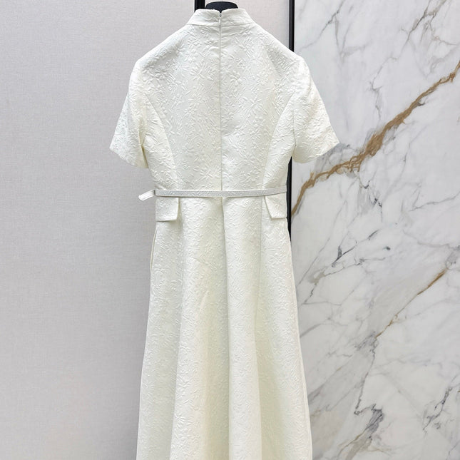 DIOR 25S STAND COLLAR LONG DRESS 512