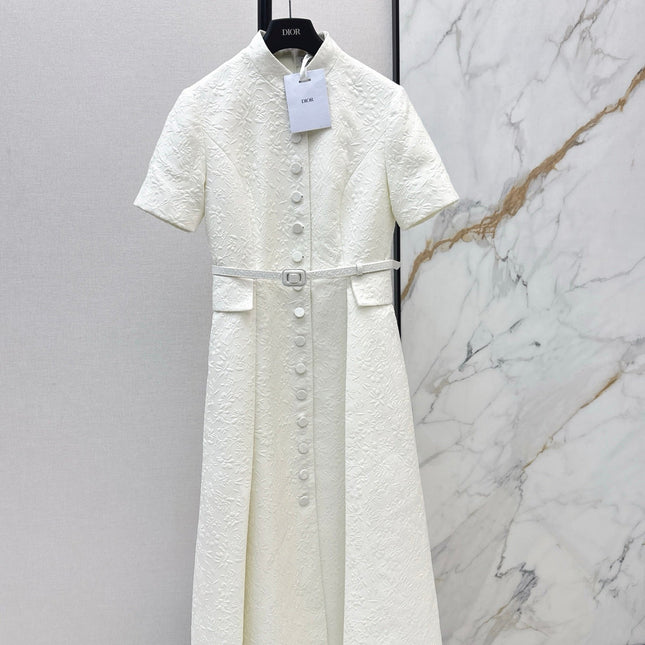 DIOR 25S STAND COLLAR LONG DRESS 512