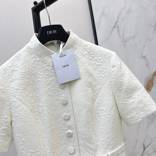 DIOR 25S STAND COLLAR LONG DRESS 512