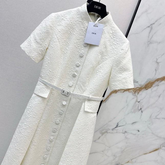 DIOR 25S STAND COLLAR LONG DRESS 512