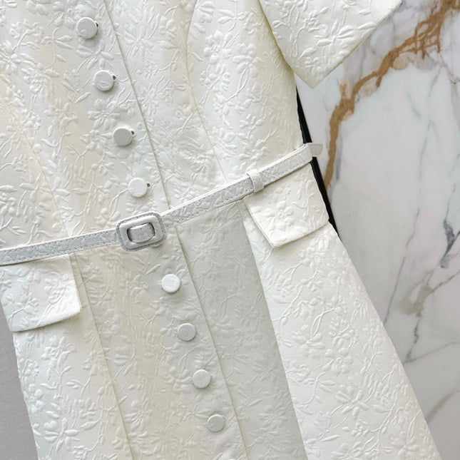 DIOR 25S STAND COLLAR LONG DRESS 512