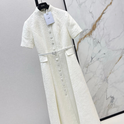 DIOR 25S STAND COLLAR LONG DRESS 512