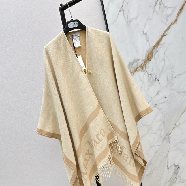 MAX MARA 25S JACQUARD CAPE COAT 008